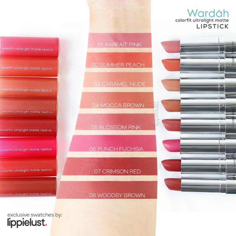 WARDAH Colorfit Ultralight Matte Lipstick 3,6gr