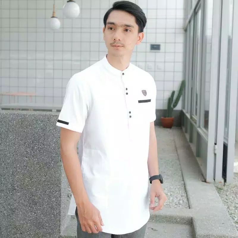 Baju Koko Kurta Dewasa Lengan 3/4 Dan Lengan Pendek Material Catton Adem Serap Keringat