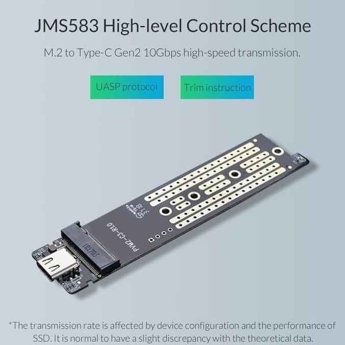 Mantap Orico Pvm2-C3 - M.2 Nvme Ssd Enclosure Usb 3.1 Type-C Mini Clip-Open Limited