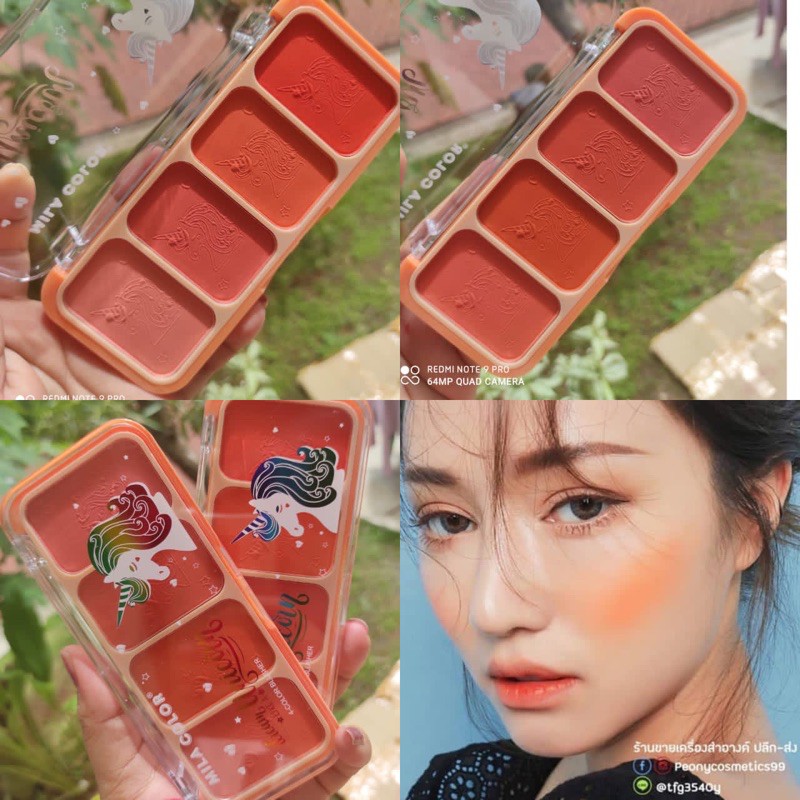 [ ECER ] MILA PEACH &amp; HENGFU BLUSHER 4 WARNA