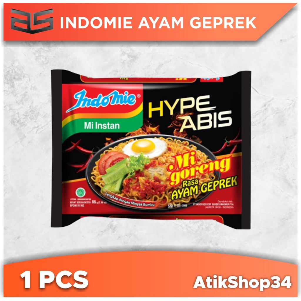 

INDOMIE AYAM GEPREK / MIE INSTAN RASA AYAM GEPREK