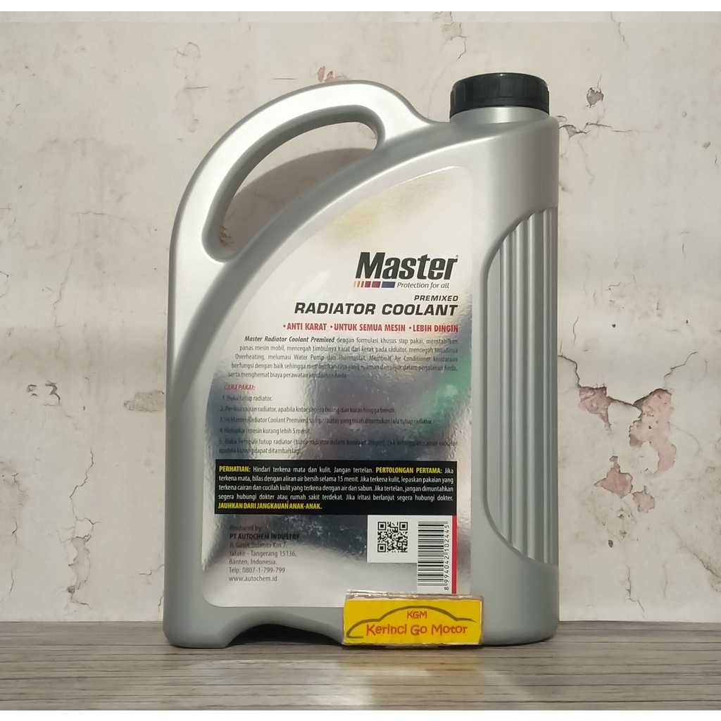 MASTER RADIATOR COOLANT MERAH 4L AIR RADIATOR MASTER MERAH 1 GALON