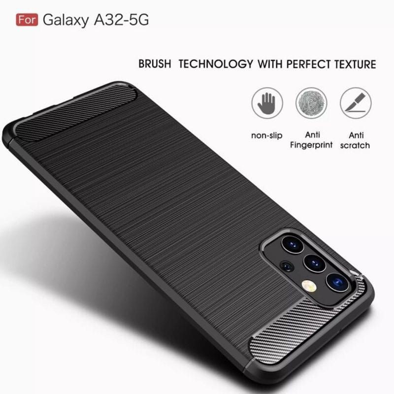 Case Samsung A32-5G New Ipaky Carbon Fiber Ultimatte Premium Quality