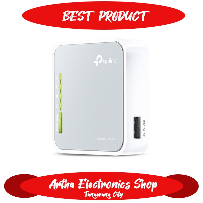 Wifi Support USB Modem 3G 4G LTE Router TP LINK MR3020 Terlengkap AES