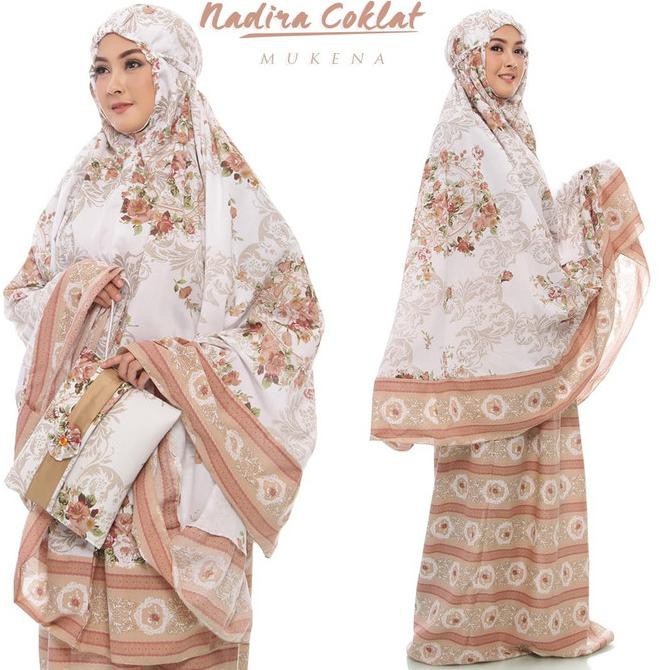 MUKENA BALI DEWASA NADIRA TAS PESTA COKLAT