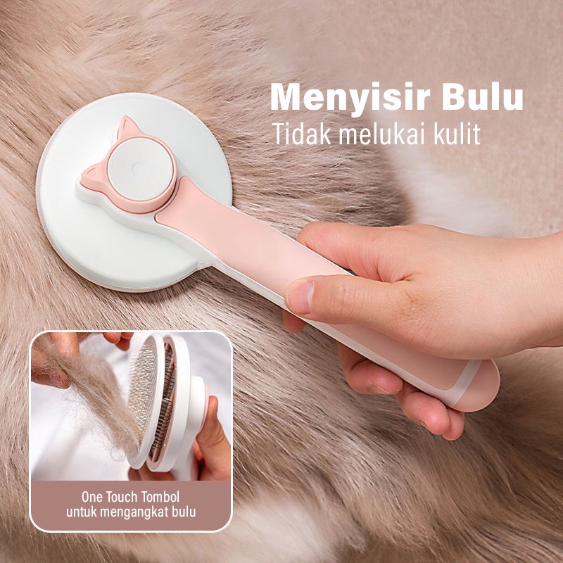 Pet’ oPedia Hair Removal pet jarum sisir pet sisir sikat hair removal sikat hair removal pet grooming sisir kucing dan anjing sisir hewan peliharaan persediaan hewan peliharaan sisir