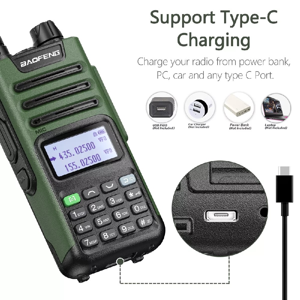 Handy Talkie Dual Band UV13 PRO - HT Radio Panggil 2 Arah 10W - Tahan Air IPX4 - Baterai Kuat