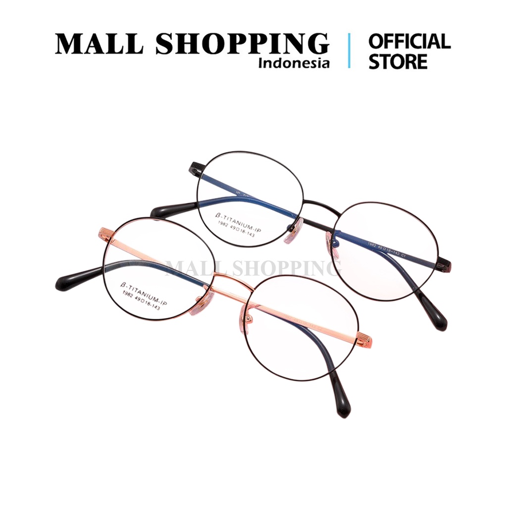 (COD) Kacamata Fashion Korea Frame Kacamata Anti Radiasi Metal Transparant MALLSHOPPING