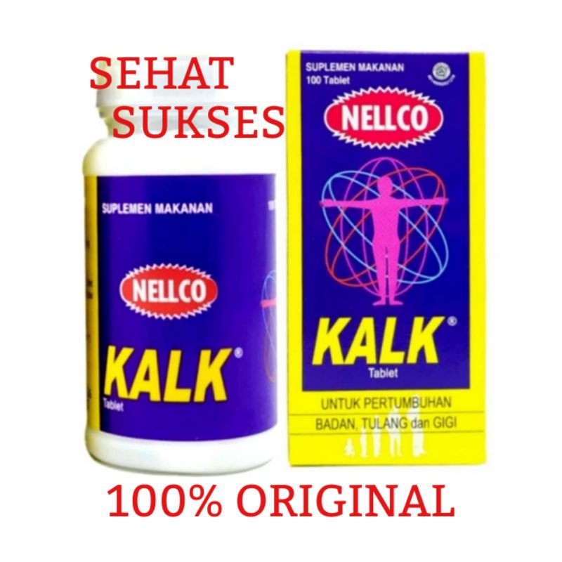 NELLCO KALK TABLET - UNTUK PERTUMBUHAN BADAN, TULANG, GIGI