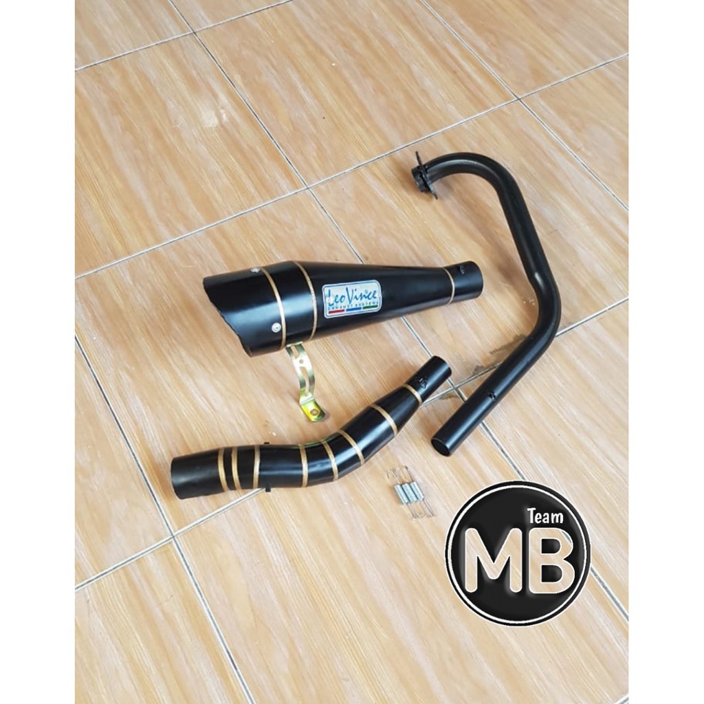 KNALPOT RACING VIXION OLD - VIXION NEW LEOVINCE BLACK