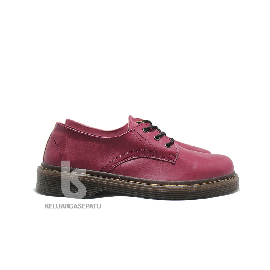 PROMO SEPATU kulit sepatu kulit sepatu kerja dokmart maroon sepatu docmart pria