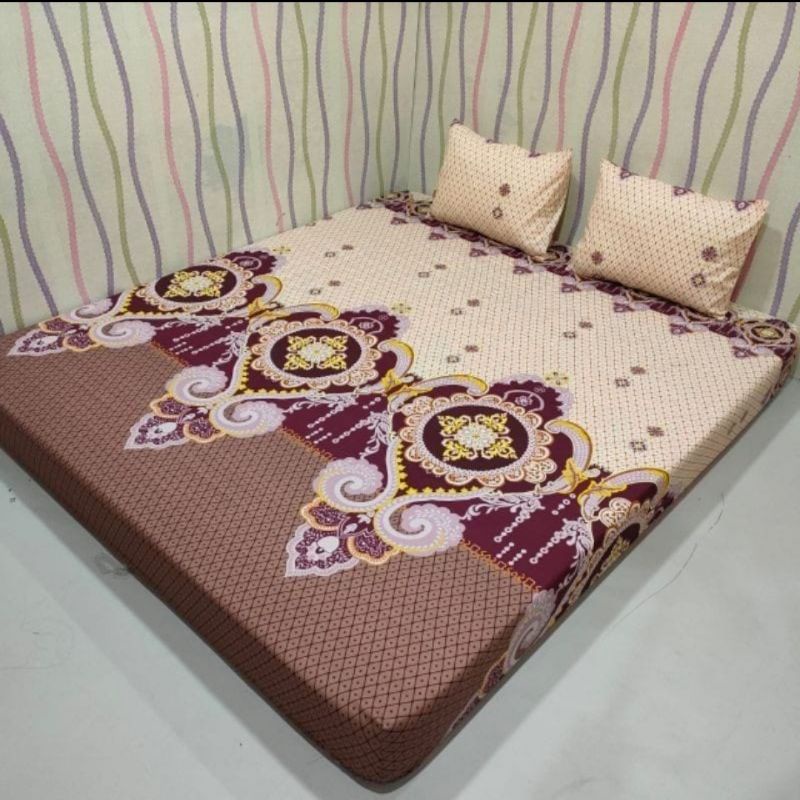 (COD)PROMO SEPREI  MOTIF BATIK SULTAN//SPREI KING SIZE NO 1 UKURAN 180X200//SPREI UNTUK KASUR BUSA//
