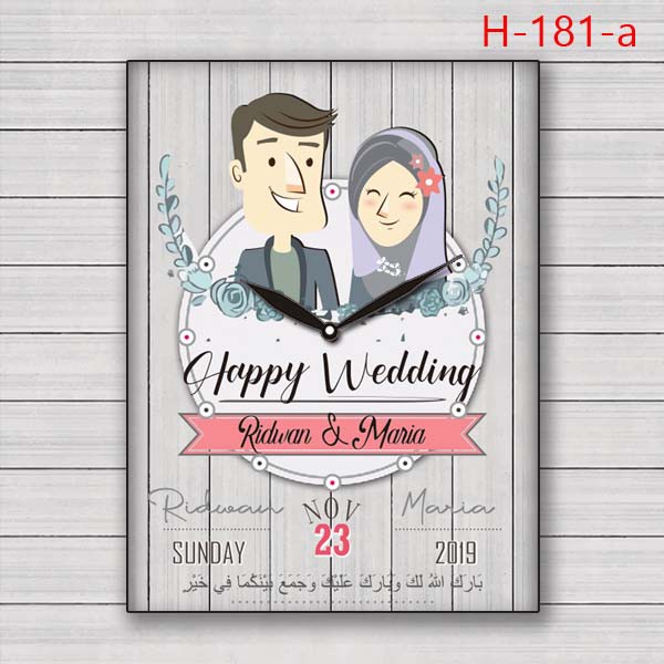 jam wedding kado wedding gift HIJAB H-181-a / kado perkawinan hadiah