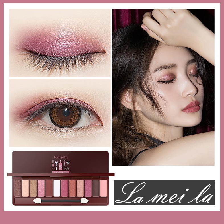 Lameila Eyeshadow Palette 12 warna | Lameila 1111