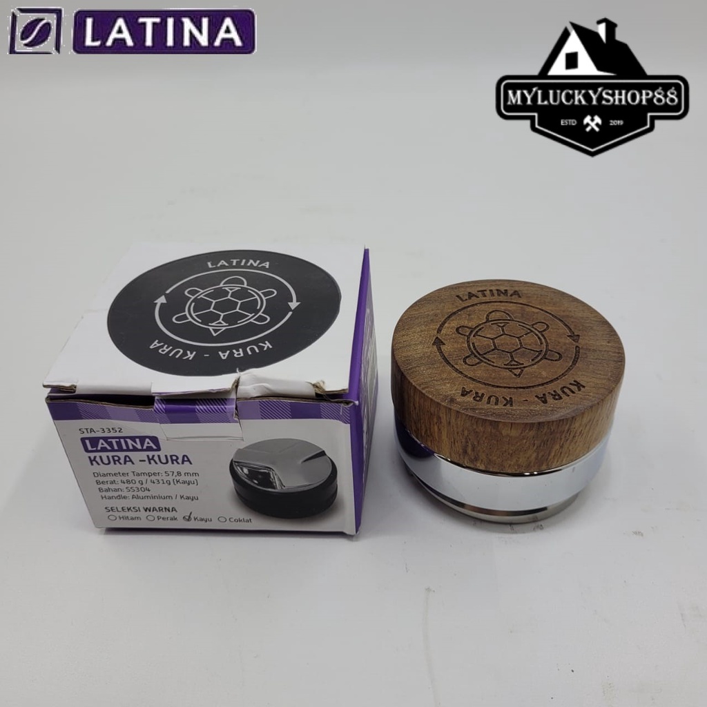 Latina Kura Kura Macaron Distribution Tamper Coffee 58 mm Tamper Kopi