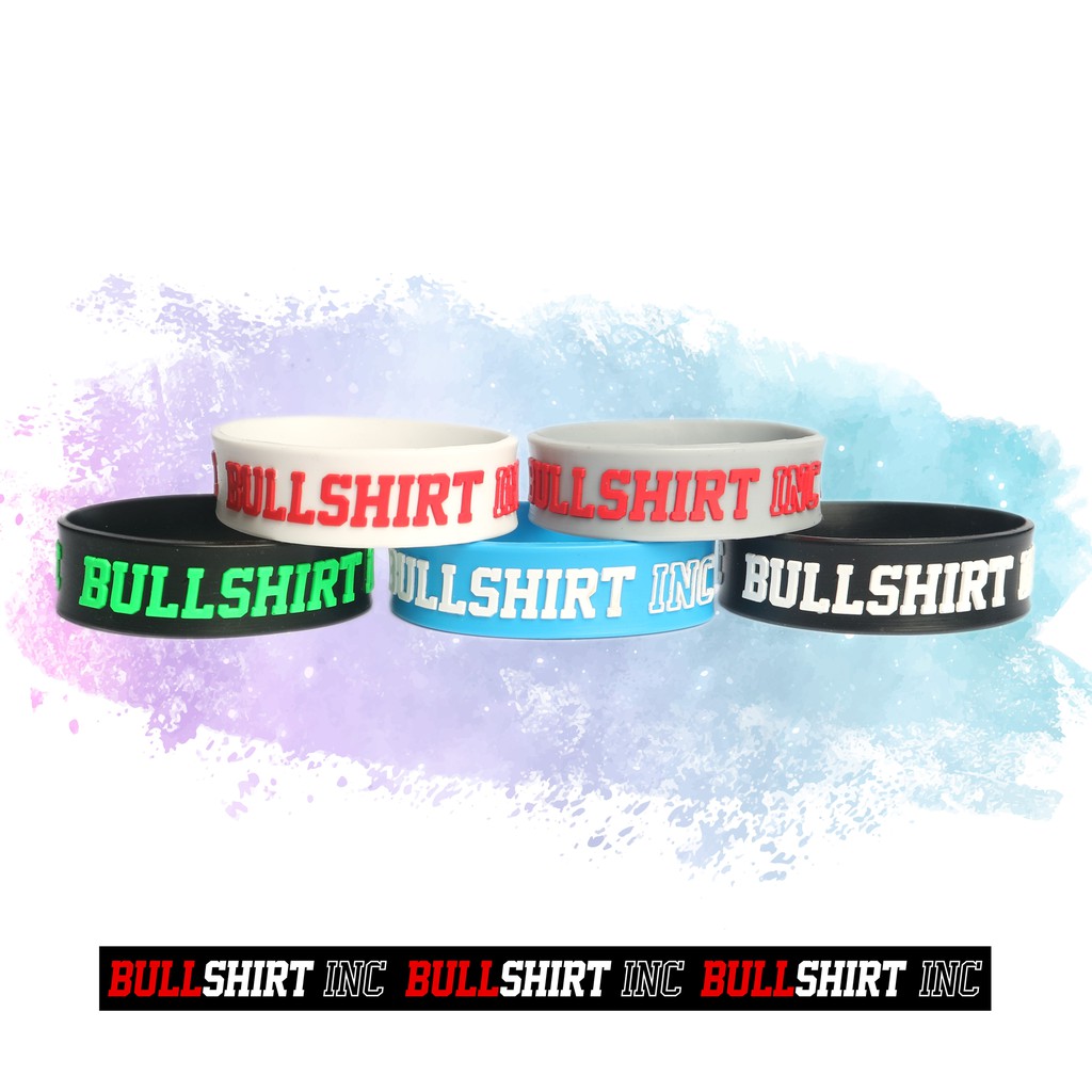 KEREN  GELANG TANGAN KARET / BRACELET DISTRO ORIGINAL BULLSHIRT (ISI 2 BUAH)