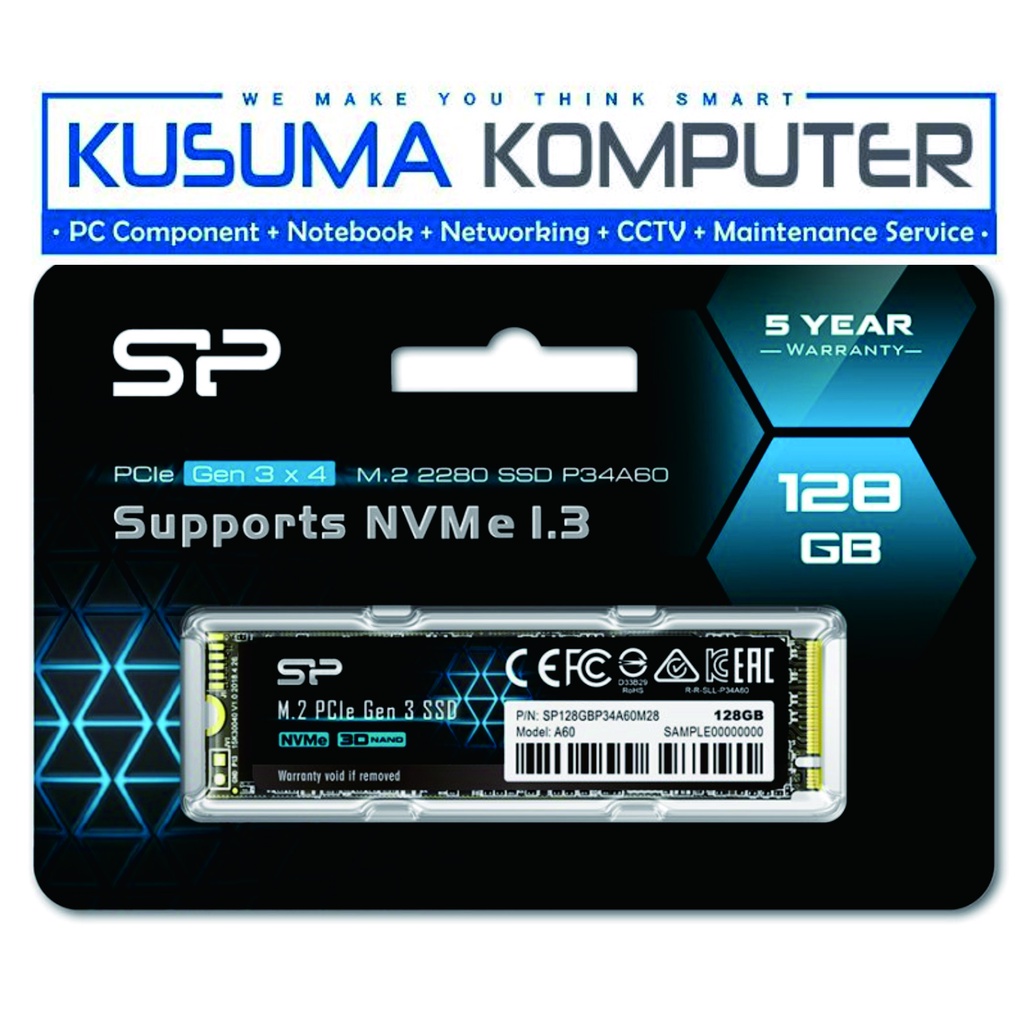 Silicon Power A60 SSD 128GB M.2 NVMe PCIe