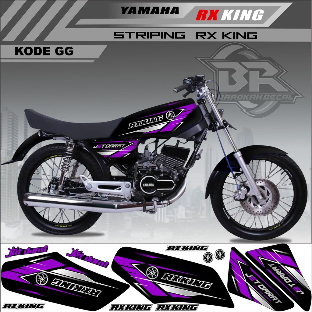 Sticker Rx King Variasi Stiker Lis Striping Rx King Kode GG