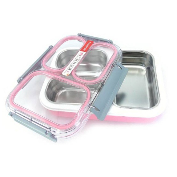 Kotak Makan Tedemei Lunch Box Leakproof Kotak Makan Sekat Anti Tumpah BPA Free