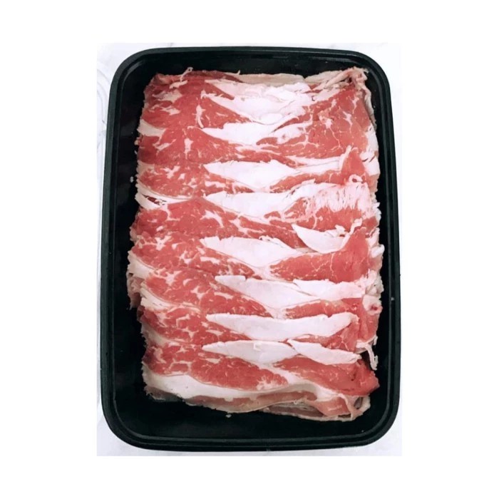 

500gr premium US Shortplate sliced daging sapi yoshinoya grill shabu