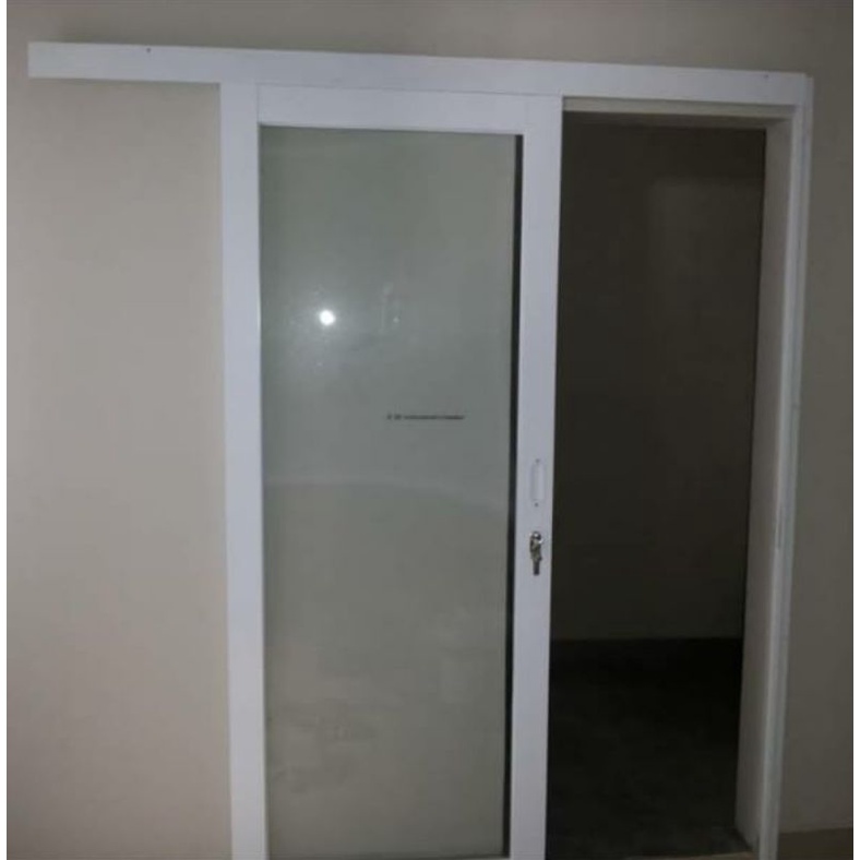 Pintu sliding /geser aluminium kaca