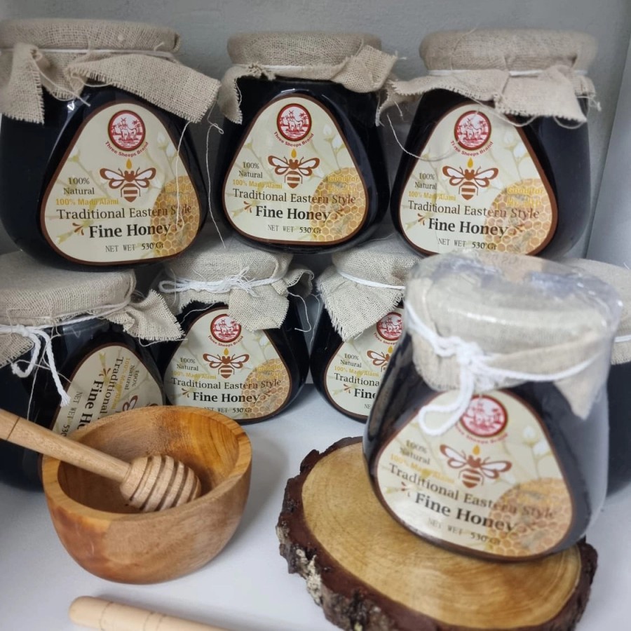 

Madu Fine Honey 100% Madu Alami Natural Sehat Three Sheeps Brand Traditional 530gr Imun Kuat
