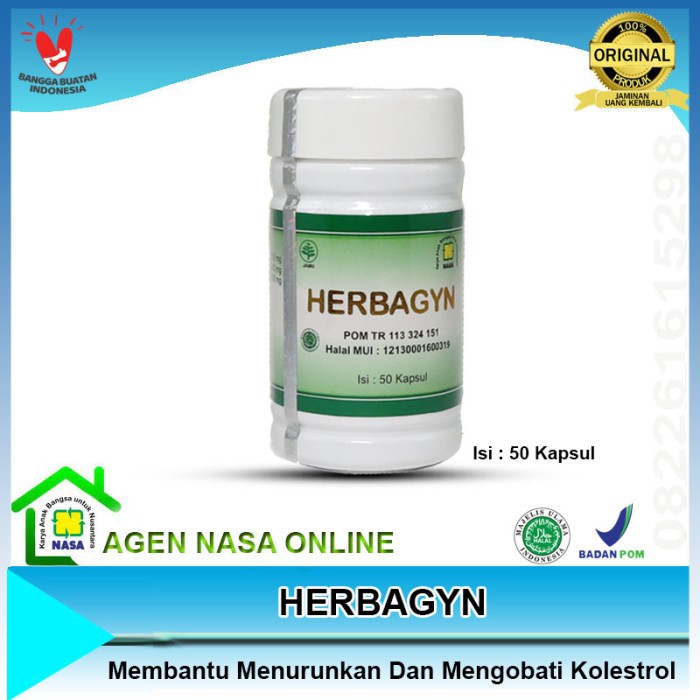 Hebagyn Obat herbal Nasa Obat Kolesterol Produk Nasa