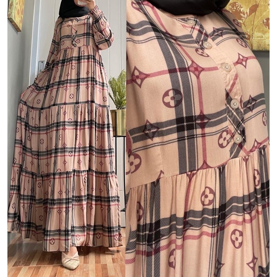 LV Maxy / Dress Wanita / Fashion Muslim Wanita
