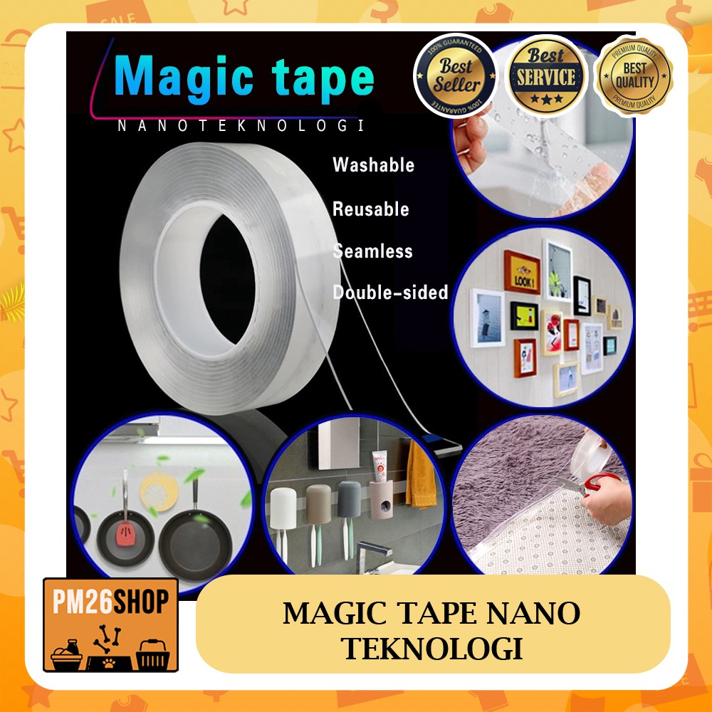 

MAGIC TAPE ISOLASI BENING GRIP DOBEL 2 METER