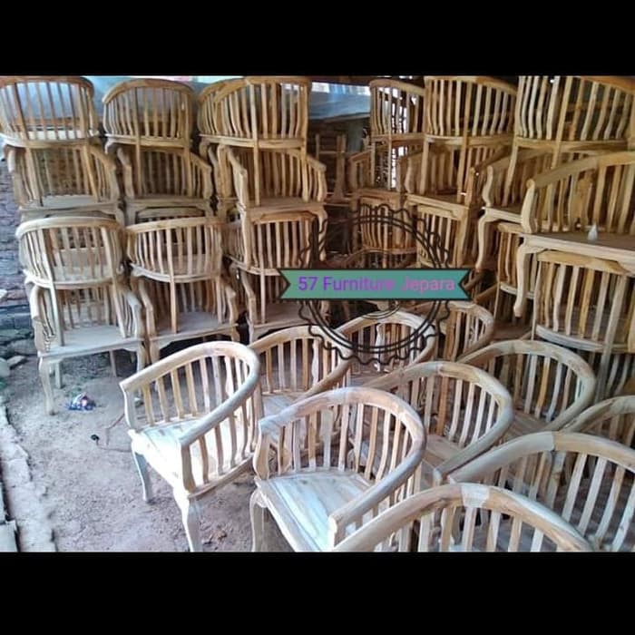 Kursi makan jati - kursi teras/ cafe/ restoran jati mentahan