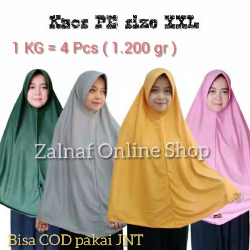 HIJAB JILBAB SYARI JUMBO BAHAN KAOS PE