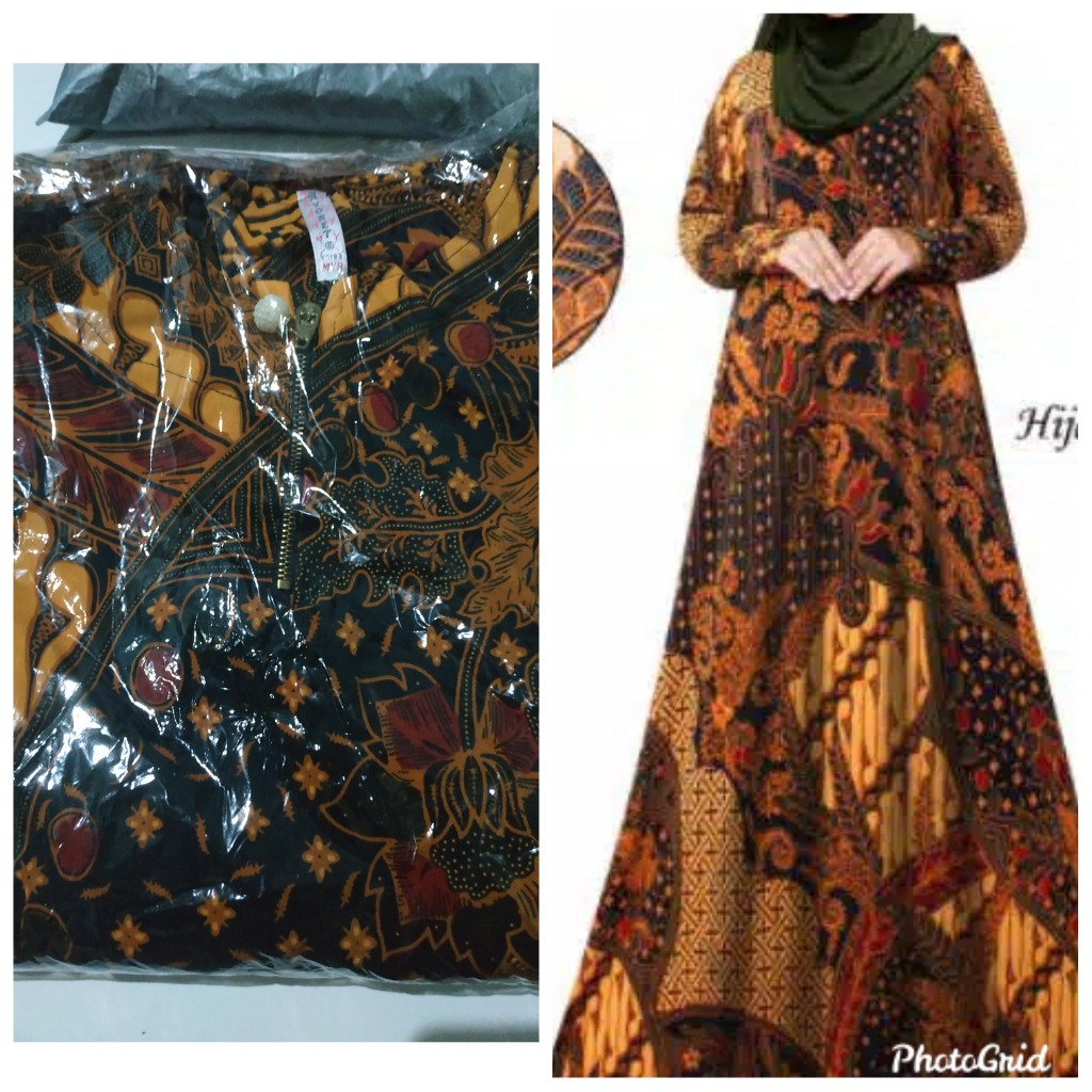 Gamis Batik Lemonskin Premium