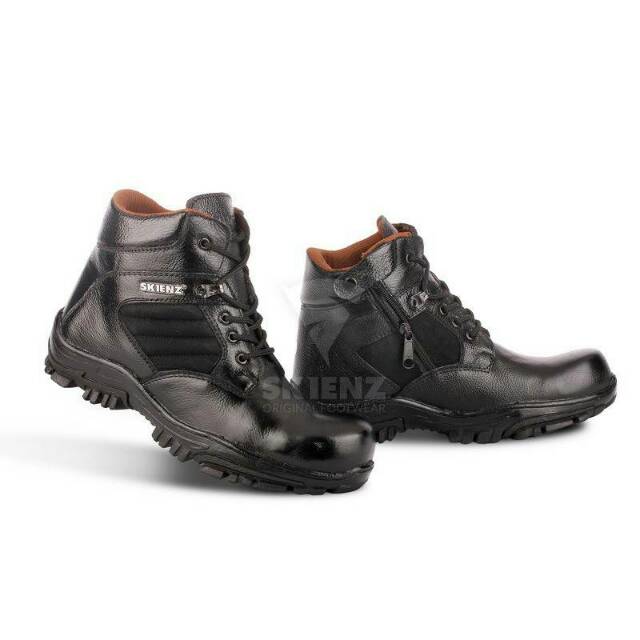 SEPATU SAFETY SEMI BOOTS SKIENZ PRIA KULIT BOOT SAVETY BUT SEPTI BUTS SEVTI