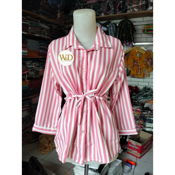 KEMEJA KERJA WANITA / KEMEJA PUTIH FORMAL WANITA / KEMEJA / MIMI SALUR SERUT WD-085