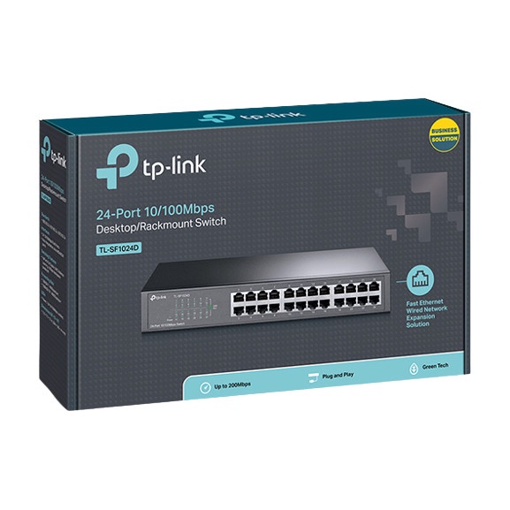 TP Link TL-SF1024D 24-port 10/100Mbps Desktop/Rackmount Switch 24 Port - Garansi Resmi 1 Tahun