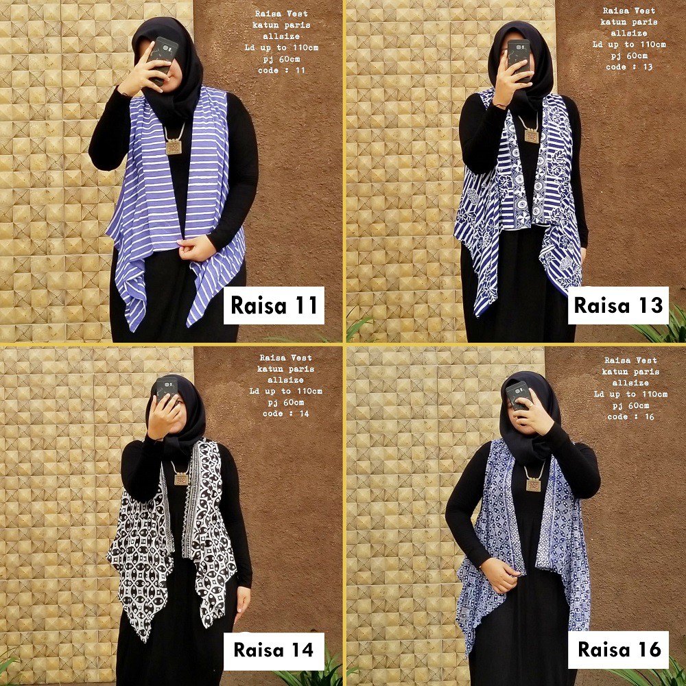 Outer Cardigan Batik Wanita Tanpa Lengan