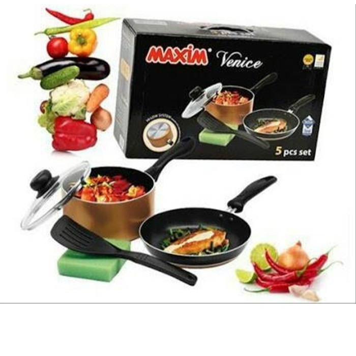 [ Maxim ] Panci set / Cookware set Maxim Venice 5 Set