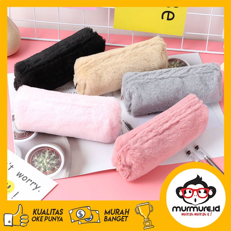 

MURMURE.ID | PENCIL CASE FUR - TEMPAT PENSIL BULU MODEL KOREA PC031