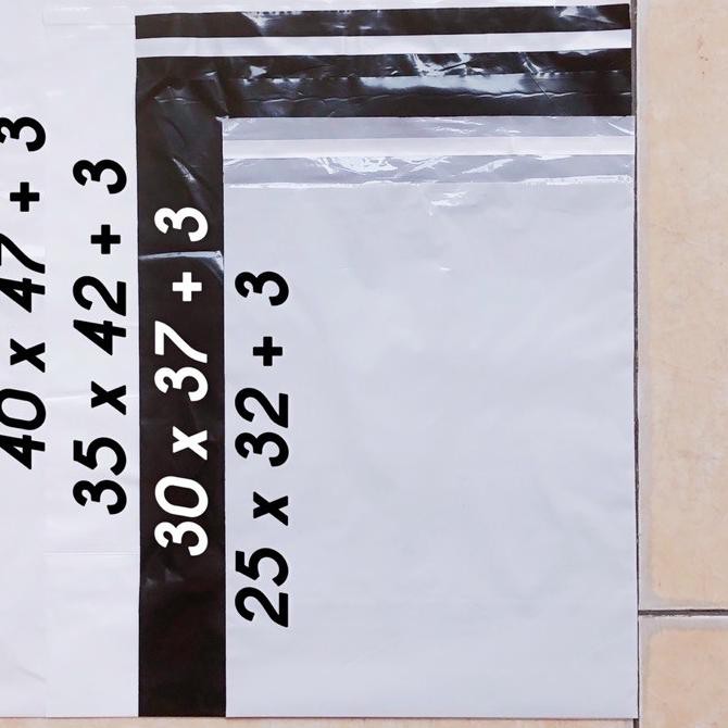 

➤Terlaris!! plastik packing POLYMAILER 25x35 0.4 100 lembar plastik lem DG5***