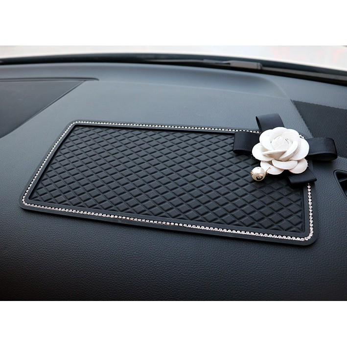 Antiselip Dashboard Mobil DAD Bunga Passion Flower Daisy Premium Import BESAR 29.5 x 15cm