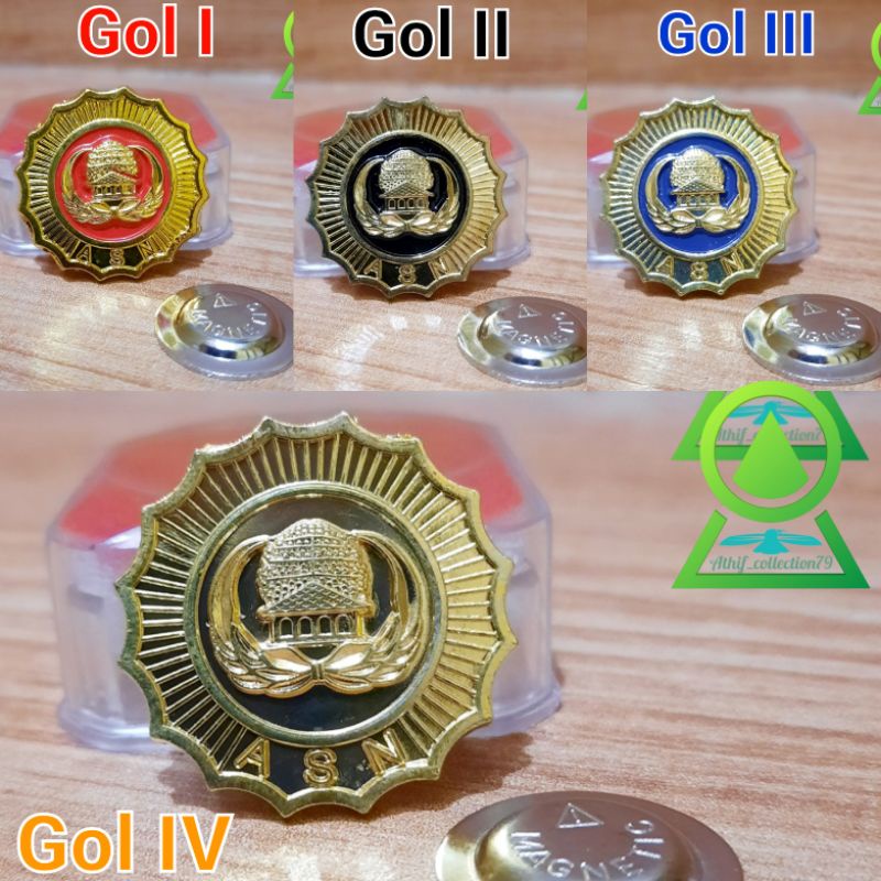 Pin Korpri Golongan Pin Korpri Kembang Pin ASN Korpri Magnet Kuningan 3cm