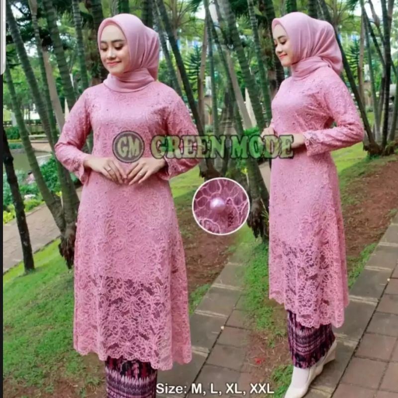 Set Kebaya Brokat Modern 2022//setelan Kebaya Jumbo Pesta/Baju Kebaya Termurah//baju tunik brokat pesta//Stelan Kebaya Brukat Terlaris/Seragam Pesta Kekinian/pakaian wanita/baju kurung/pakaian tradisional/pakaian wanita termurah/gamis kebaya modern 2022