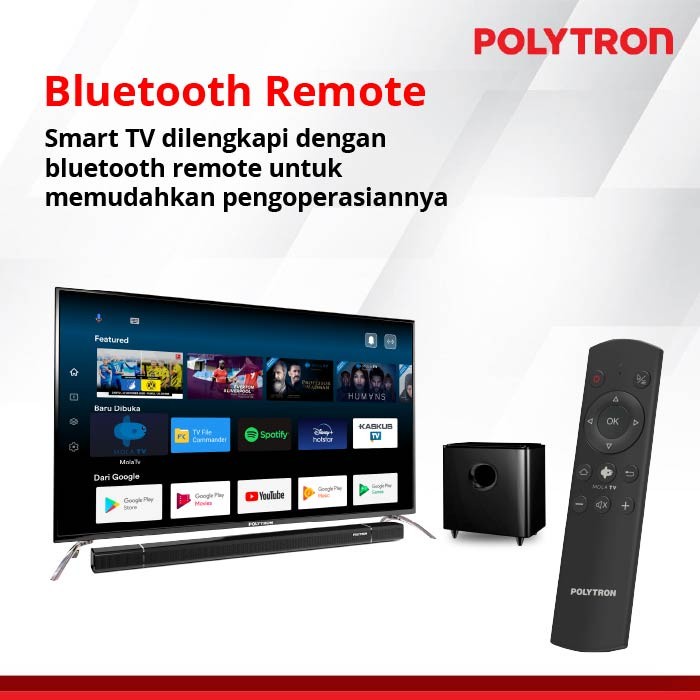 Polytron LED TV 55 Inch 55UA8859 Smart Android 4K Ultra HD