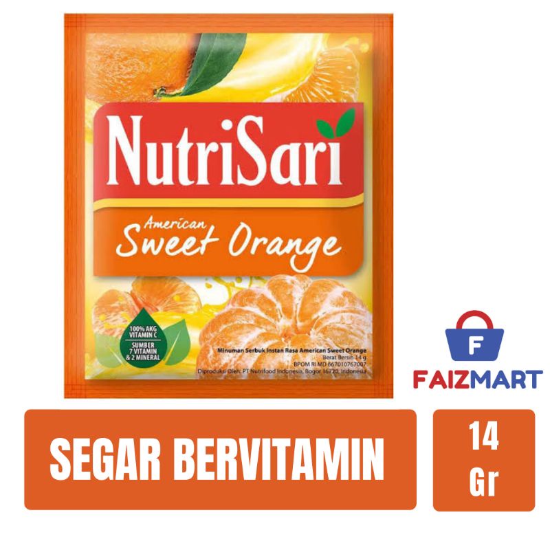 

Nutrisari jeruk/sweetorange 1renceng(10pcs) 14gr