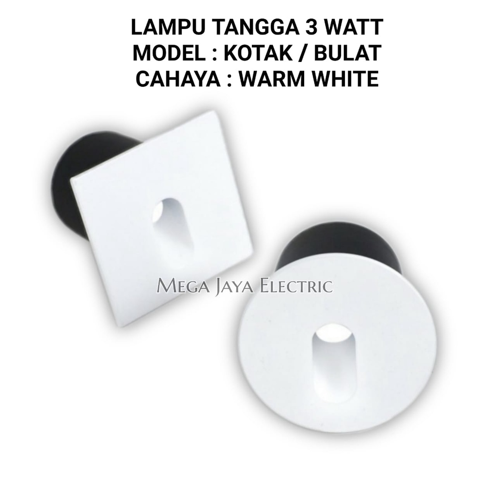 LAMPU TANGGA LED 3 WATT 220V AC / LED STEP LIGHT 3 WATT / LAMPU SUDUT