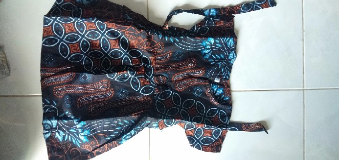 Kemeja Batik Anak Seno Biru Liris Kawung Kemeja Hem Kids Fashion