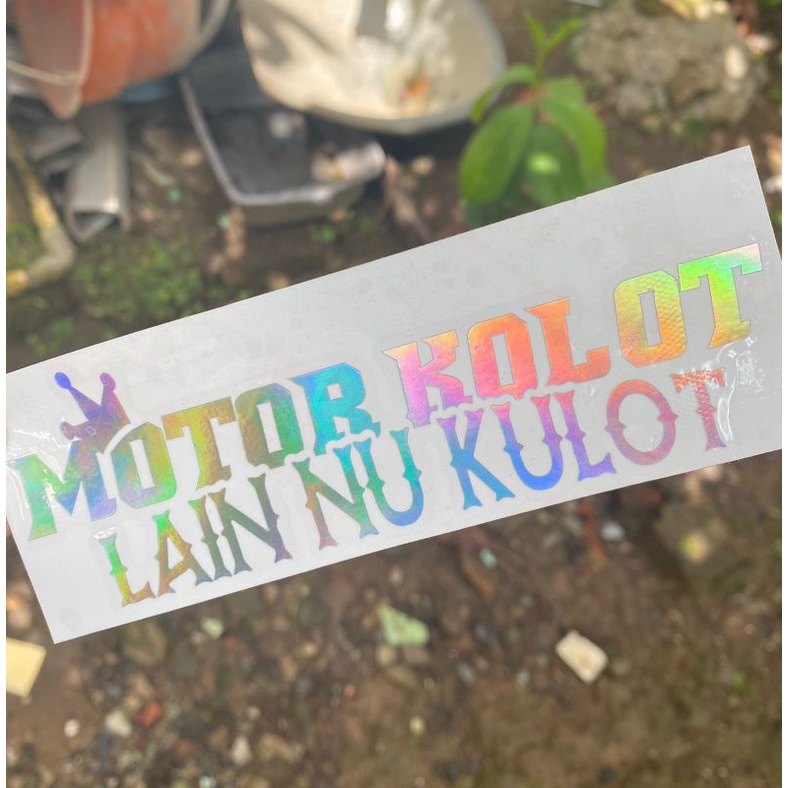 Sticker kata kata viral motor kolot lain nu kulot cutting sticker motor