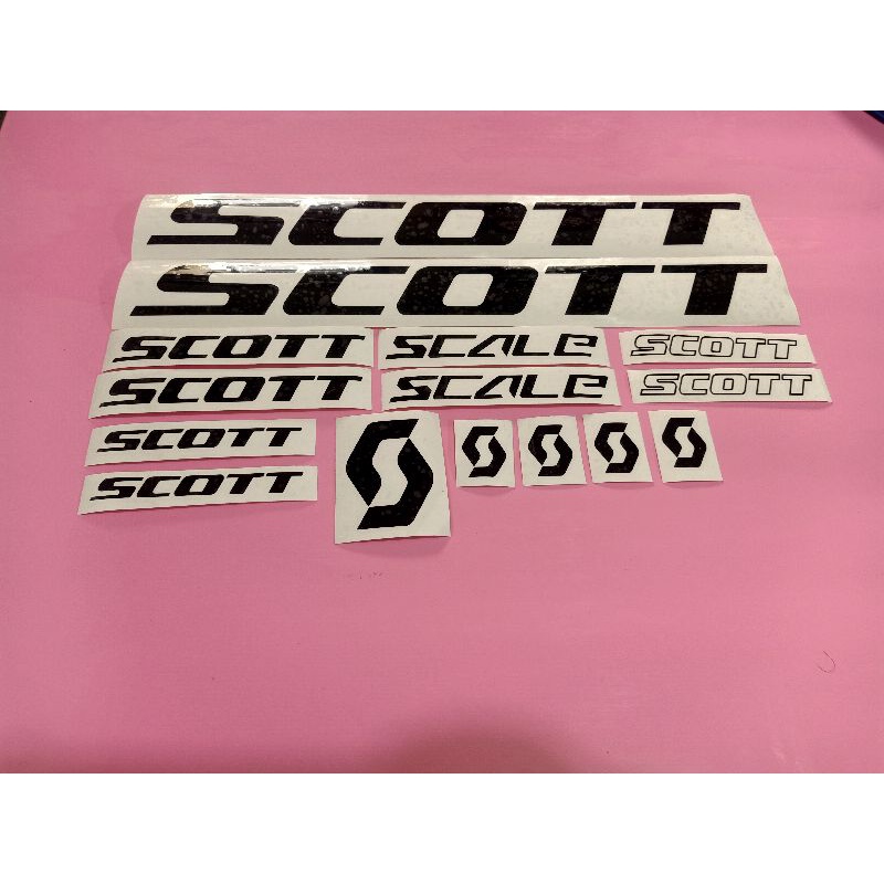 stiker sepeda Scott scale