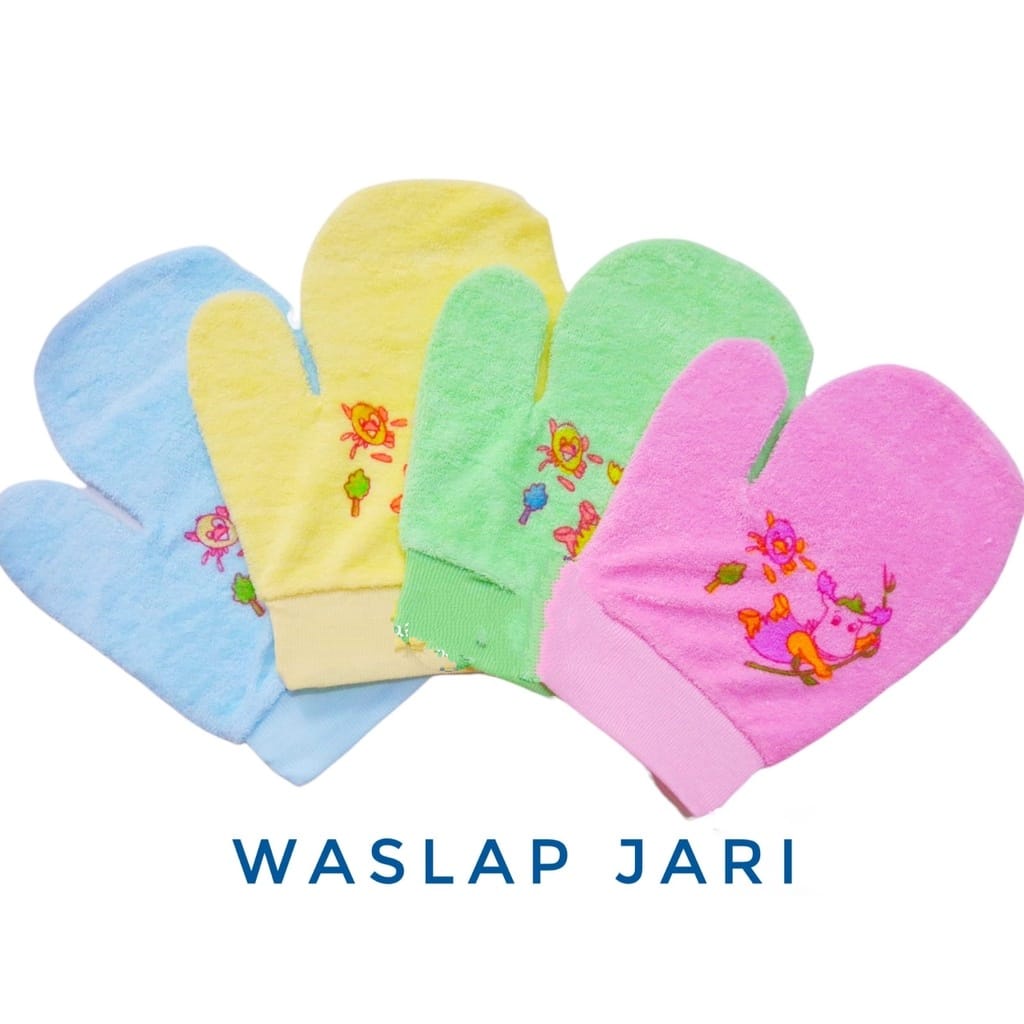 Waslap Bayi Jari Motif Warna Merk Baby Piety