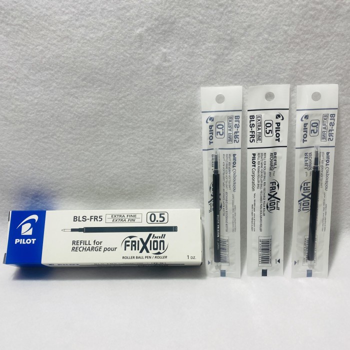 

Pulpen - Refill Pulpen Pilot Frixion Bls-Fr5 0.5 Mm Hitam / 1 Box Isi 12 Pcs